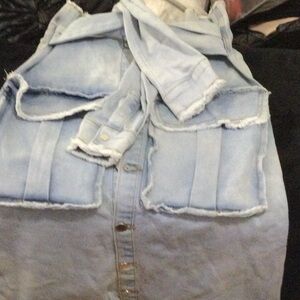 Light Blue Distressed Women Jeans